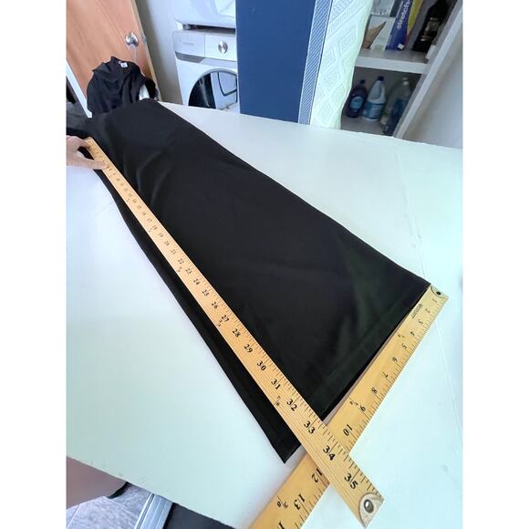 Lulus NEW Enticing Endeavors Black Jumpsuit XL Wide Leg Crepe Knit Square Neck - Picture 10 of 11